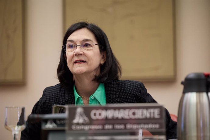 Archivo - Arxivo - La presidenta de la Comissió Nacional dels Mercats i Competència (CNMC), Cani Fernández, compareix en la Comissió d'Economia, Comerç i Transformació Digital, en el Congrés dels Diputats, a 19 de setembre de 2024, a Madrid (Espanya).