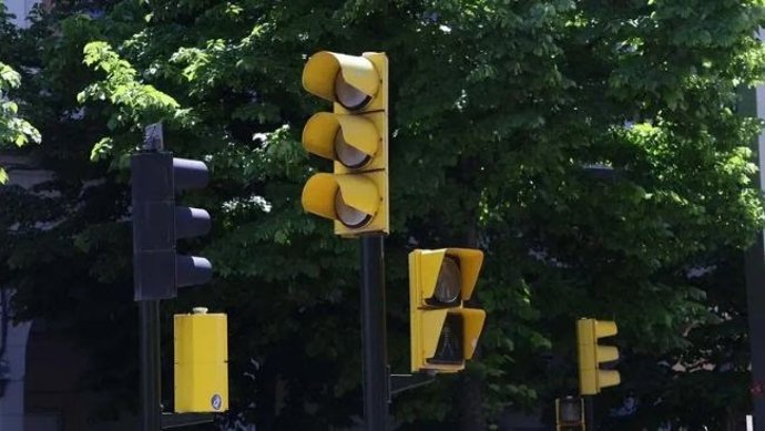 Semáforos que no funcionan debido al apagón