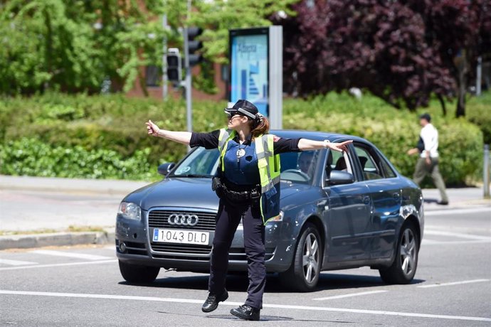 Una agente de la Policía Municipal de Madrid.