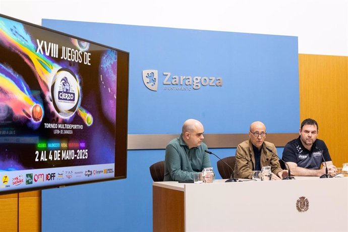 Presentación en el Ayuntamiento de Zaragoza de los XVIII Juegos del Cierzo