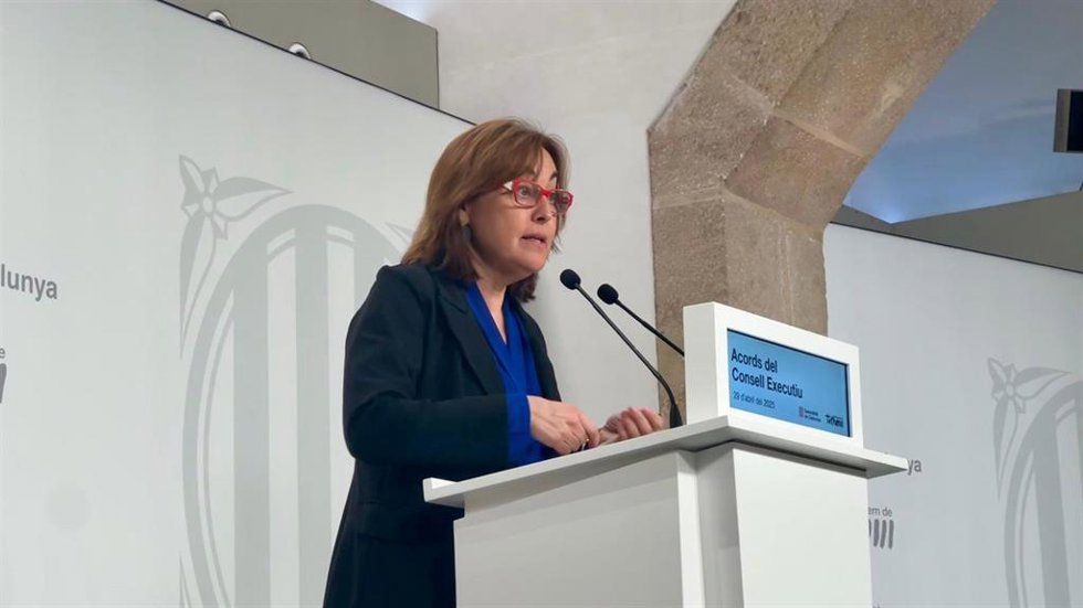 La consellera de Territorio, Vivienda y Transición Ecológica y portavoz de la Generalitat, Sílvia Paneque, en rueda de prensa tras el Consell Executiu