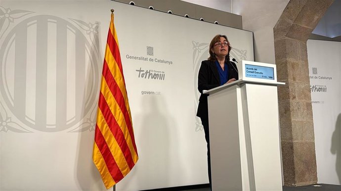 Paneque durante la rueda de prensa posterior al Consell Executiu de este martes.