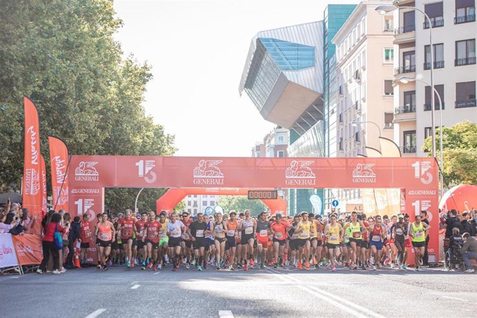 Archivo - Más de 6.500 corredores participan en la XV Carrera Generali por la Inclusión en Madrid