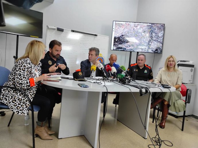 Millán durante su comparecencia para hacer balance del dispositivo por el apagón