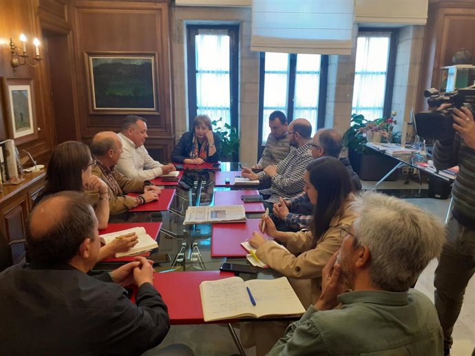 Comité municipal de crisis en Avilés por el corte de suministro eléctrico del 28 de abril.