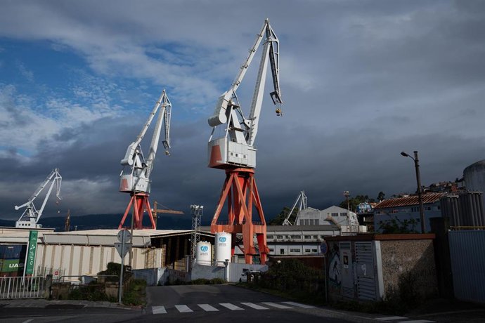 Archivo - Instalaciones de Astilleros San Andrés en Teis, a 14 de marzo de 2024, en Vigo, Pontevedra, Galicia, (España). Trabajadores del sector metalúrgico se han concentrado a las puertas de los distintos astilleros de la ciudad de Vigo en señal de cond