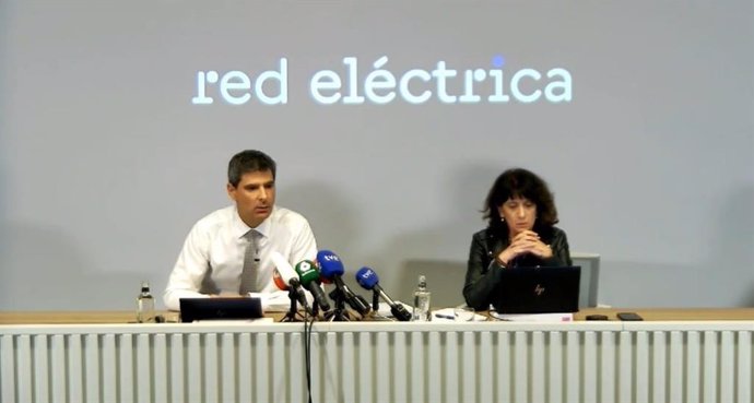 El director de Servicios para la Operación de Red Eléctrica, Eduardo Prieto, en rueda de prensa