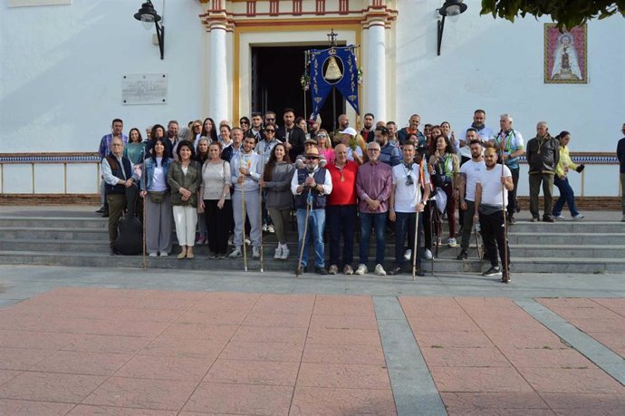 Peregrinación de internos de la prisión de Huelva a El Rocío.