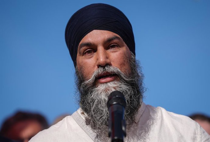 O líder do partido social-democrata New Democratic Party (NPD), Jagmeet Singh.