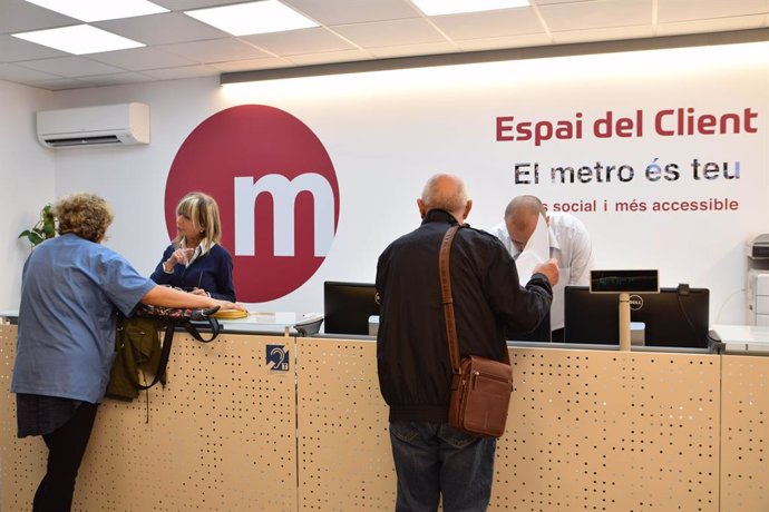 Archivo - Arxiu - Un dels espais per als usuaris de Metrovalencia
