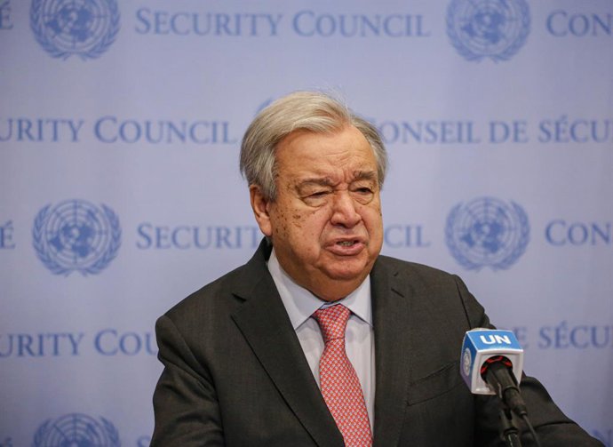 Archivo - Arquivo - O secretário-geral da ONU, António Guterres, em uma foto de arquivo.