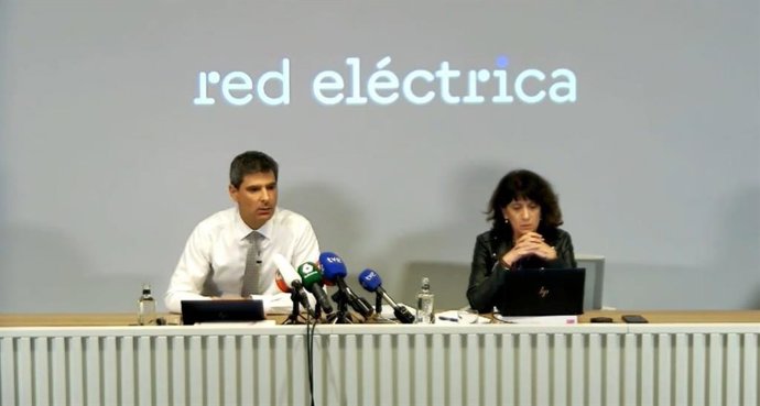 El director de Servicis per a l'Operació de Red Eléctric, Eduardo Prieto, en roda de premsa
