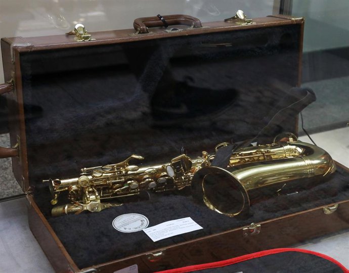 Archivo - Un saxofón, foto de archivo.