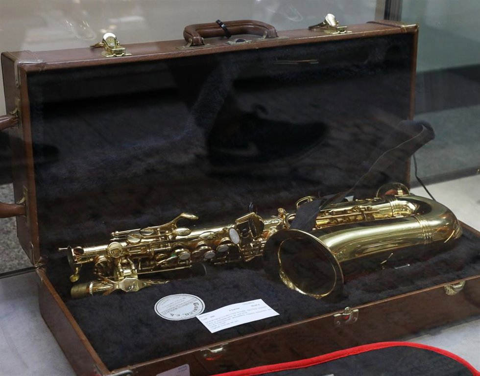 Archivo - Un saxofón, foto de archivo.