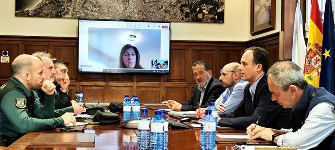 Reunión del gabinete de crisis del Puerto de Vigo con motivo del apagón del 28 de abril de 2025