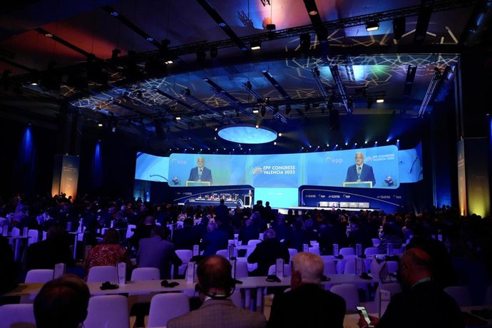 Congrés del Partit Popular Europeu (PPE), en la Fira de València, a 29 d'abril del 2025, a València