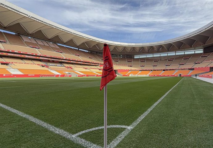 Detalle del Estadio de la Cartuja tras la finalización de las obras