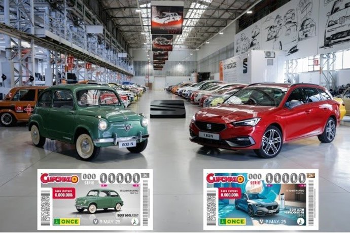 Los cupones de la ONCE homenajearán el 75 aniversario de Seat