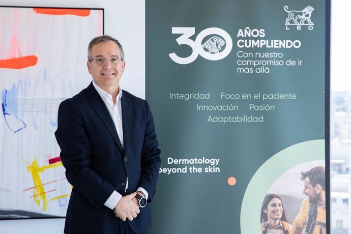 El director general de LEO Pharma Iberia, Juan Fran Cuello de Oro