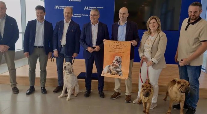 Presentación en la Diputación de Málaga de la Feria del Perro de Archidona.