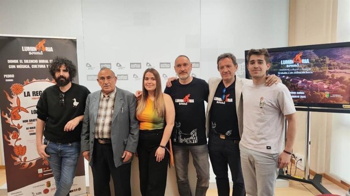 Presentación del Luminaria Sound que se celebrará en le pequeña localidad soriana de Pedro.