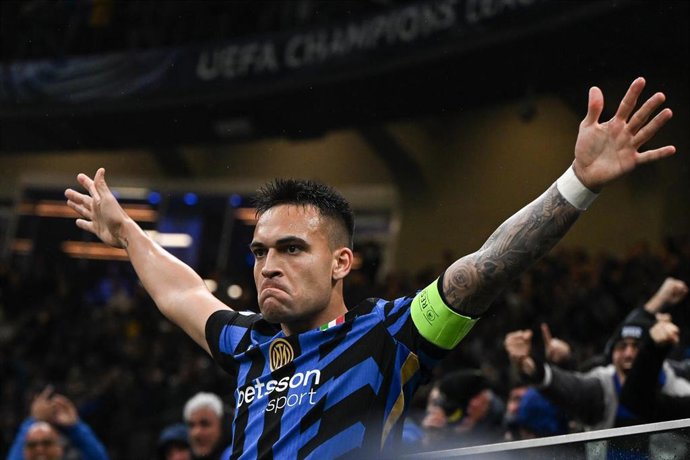 El delantero del Inter de Milán Lautaro Martínez