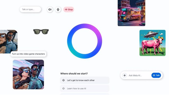 Aplicativo autônomo Meta AI