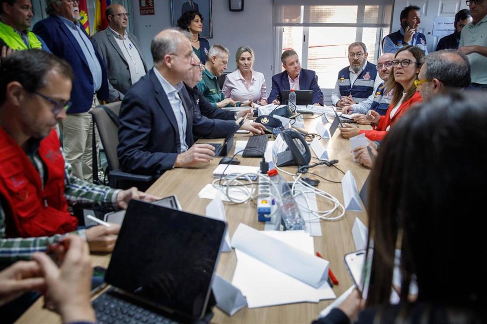 Reunión de la Cecopi celebrada este martes.
