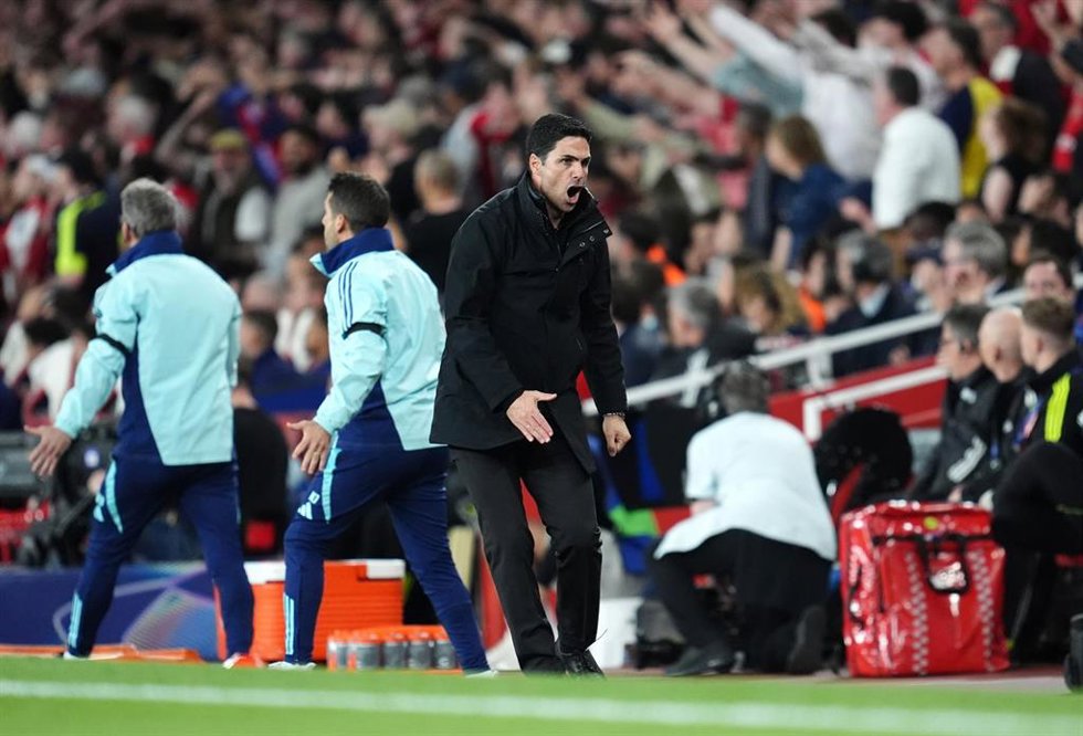 El entrenador del Arsenal, Mikel Arteta