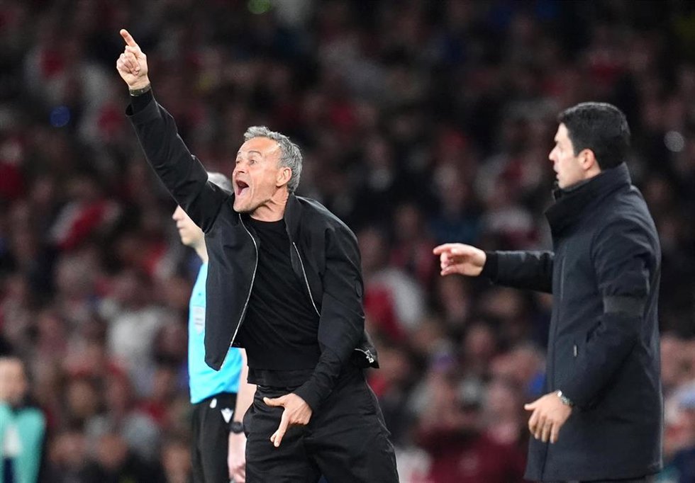 Luis Enrique Martínez, entrenador del Paris Saint-Germain.