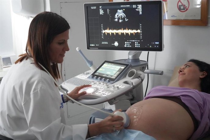 Ecografía en el Hospital de la Vall d'Hebron.