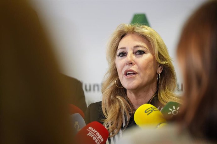 La consejera de Economía, Hacienda y Fondos Europeos y portavoz de la Junta de Andalucía, Carolina España, en una imagen de archivo.