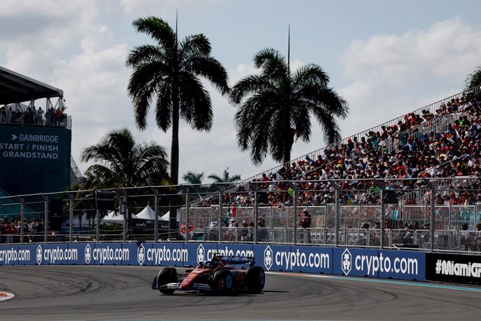 Archivo - 55 SAINZ Carlos (spa), Scuderia Ferrari HP SF-24, action during the Formula 1 Crypto.com Miami Grand Prix 2024, 6th round of the 2024 Formula One World Championship from May 3 to 5, 2024 on the Miami International Autodrome, in Miami, United Sta