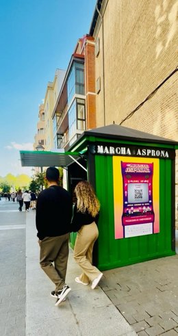 Caseta instalada en la calle Santiago de Valladolid.