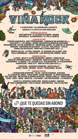 Cartel del Viña Rock 2025.
