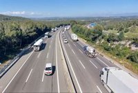 El tráfico de camiones en la AP-7 en Tarragona sube un 50% desde que es gratuita, según la URV