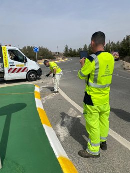 Imagen de trabajos en el sector número 4 de la Región de Murcia