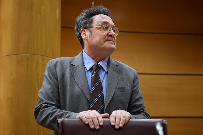 Archivo - El Fiscal General de l' Estat, Álvaro García Ortiz, en la Comisió de Justicia, en el Senat, a 18 de febrer del 2025, a Madrid (Espanya). 