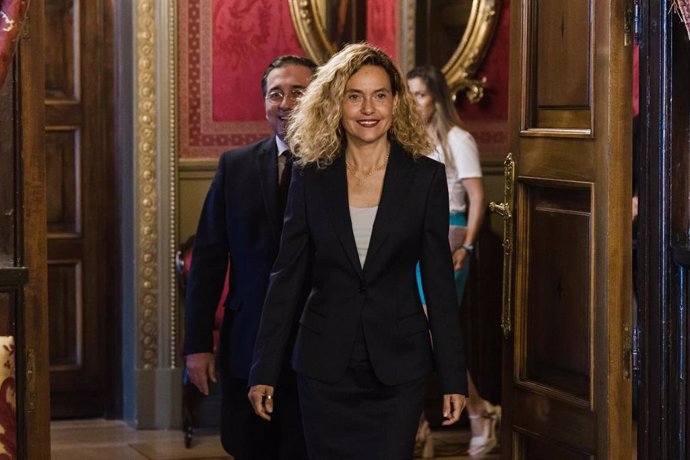 Archivo - La presidenta del Congreso de los Diputados, Meritxel Batet,  