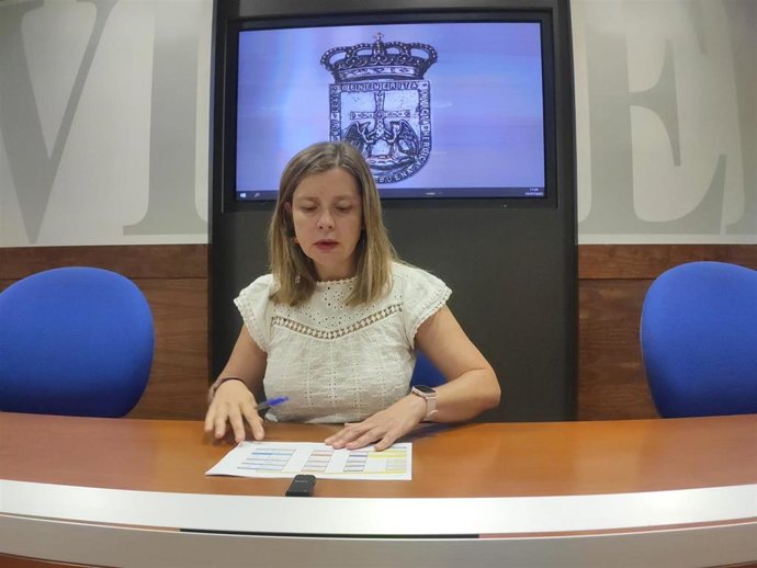 Archivo - La portavoz de Somos Oviedo, Ana Taboada.
