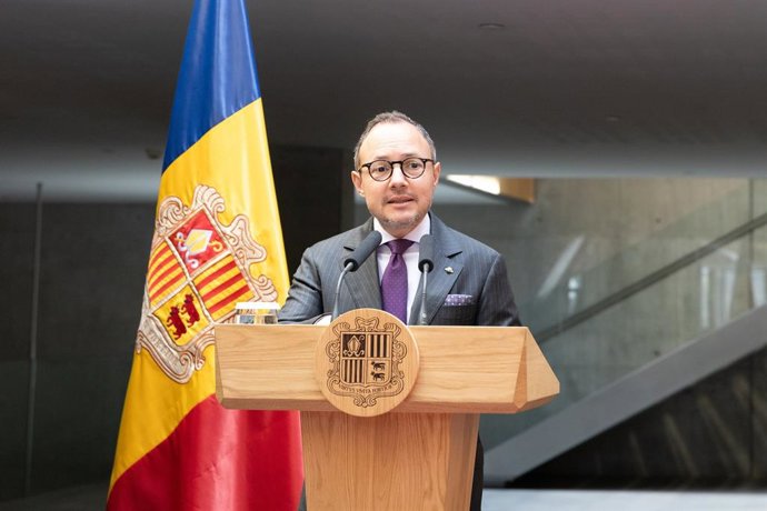 O chefe do governo de Andorra, Xavier Espot, nesta quarta-feira