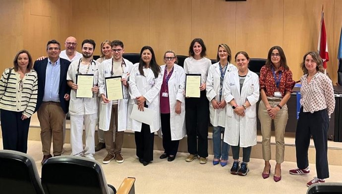 Entrega del premio a la investigación del área sanitaria V, con cabecera en Gijón.