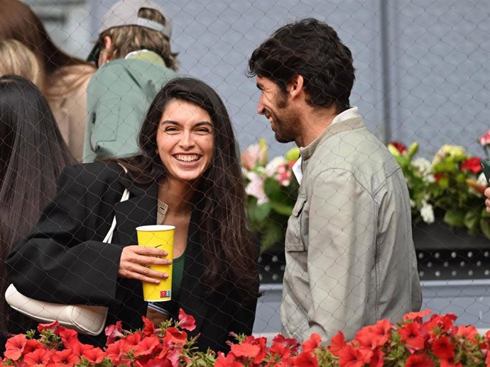 Cayetano Rivera y Lucia Rivera en el Mutua Madrid Open, a 30 de abril de 2025, en Madrid (España).