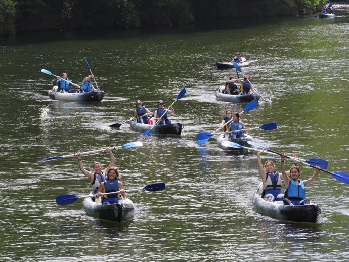 Descenso del Sella realizado en anteriores ediciones de la excursión organizada por la ULE.