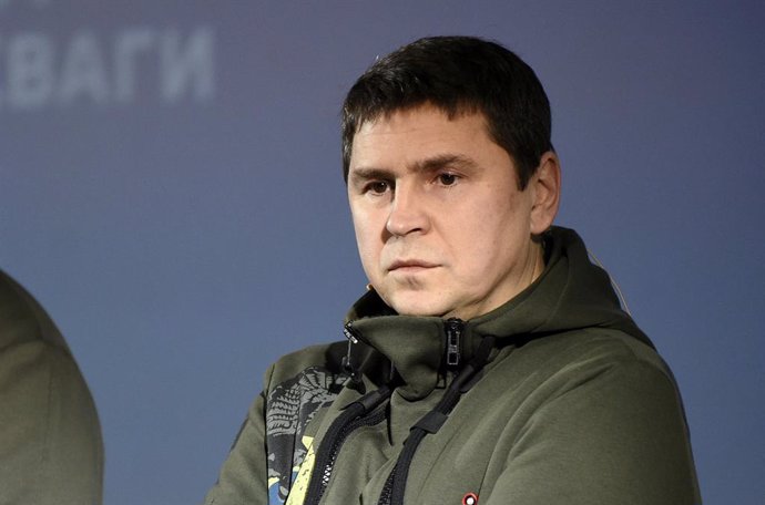 Archivo - March 2, 2023, Kyiv, Ukraine: Adviser to the head of the Office of the President Mykhailo Podoliak attends the Kyiv StratCom Forum 2023, Kyiv, capital of Ukraine.
