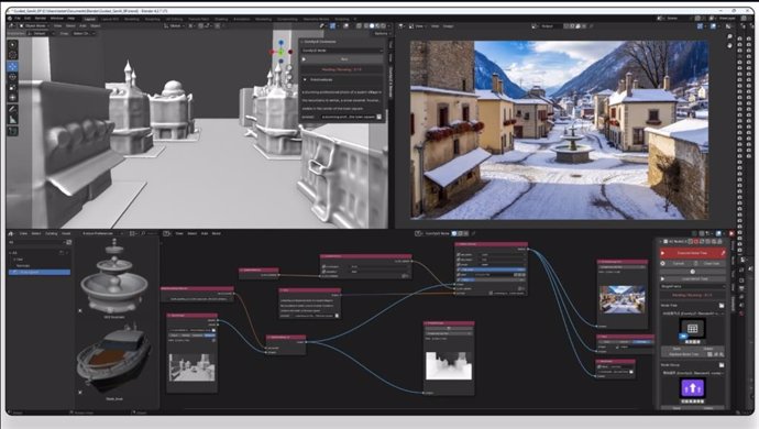 Interfaz de 3D Guided Generative AI Blueprint