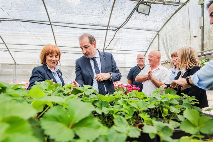 El conseller de Justicia y Calidad Democrática, Ramon Espadaler, durante la visita al centro de justicia juvenil El Segre, en Lleida