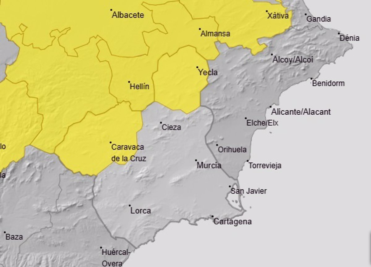 El Altiplano y el Noroeste, en aviso amarillo por lluvias y tormentas este viernes por la tarde