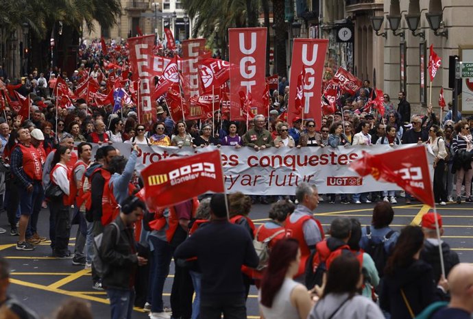Marcha del 1 de mayo de 2025 en València