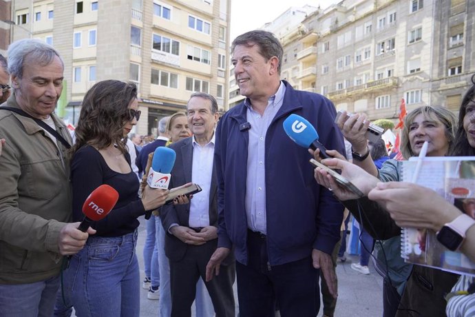 El líder del PSOE en Galicia, José Ramón Gómez Besteiro.